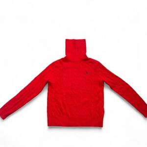 Polo by Ralph Lauren Vibrant Red Cowl Neck Sweater